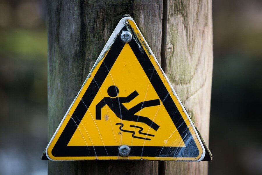 risk of falls sign