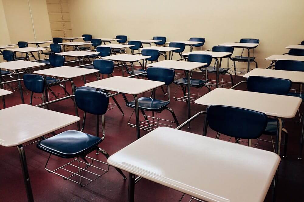 A school classroom