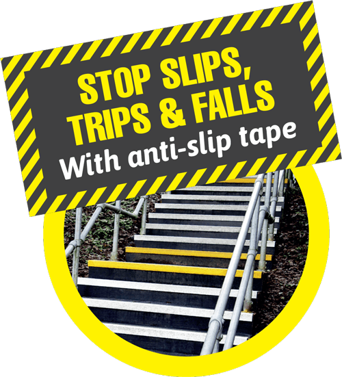 anti-slip tape on steps