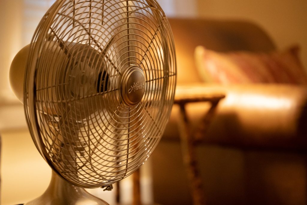 fan to represent how to reduce heat gain through windows