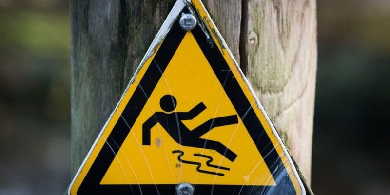 risk of falls sign