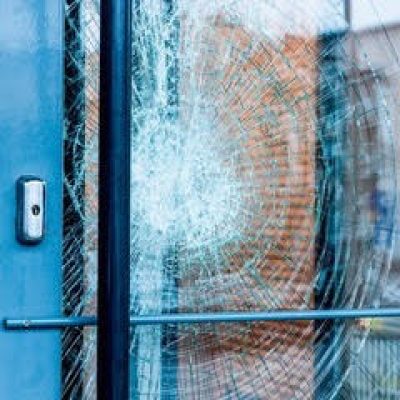 a cracked window